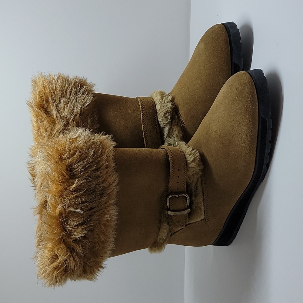Seasons Lake Placid Sand Suede Leather Boots 8